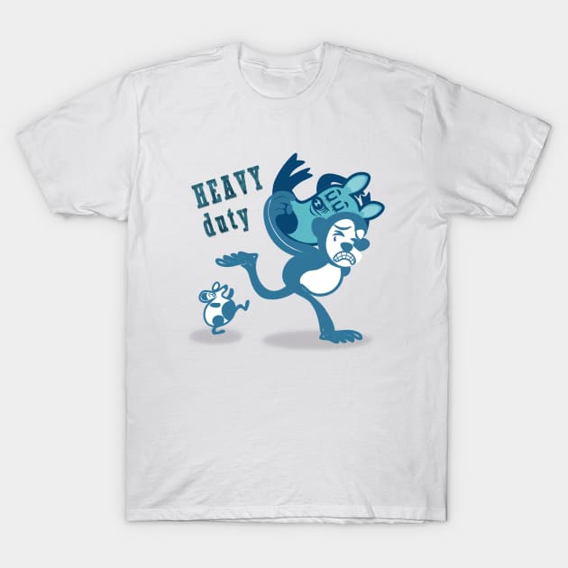 Heavy duty (blue) T-Shirt by Once in a Kiwi Blue Moon